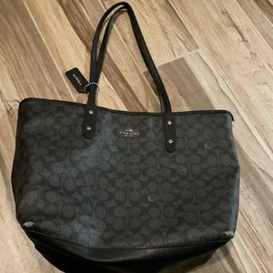 Coach bag with wear
